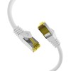 Efb Elektronik EFB Kabelis połączeniowy Cat6a S/FTP LSZH su kabelis surowy Cat7 0,15m Baltas 10 Gigabit Ethernet 600MHz 4x2xAWG26/7 ognioodporny o niskiej emisji dymu