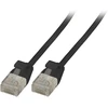 Efb Elektronik EFB RJ45 Patchkabel Cat.6A U/UTP TPE 3,6mm ultraflex juodas 1,5m