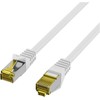 Efb Elektronik EFB Kabelis połączeniowy Cat6a S/FTP LSZH su kabelis surowy Cat7 0,15m Baltas 10 Gigabit Ethernet 600MHz 4x2xAWG26/7 ognioodporny o niskiej emisji dymu