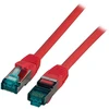 Efb Elektronik EFB Kabelis RJ45 S/FTP, Cat.6A, LSZH, 10m, raudona