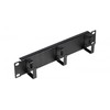 Organizer Equip Equip 10'' Kabeldurchführung mit Ringeinsatz, 1U juodas