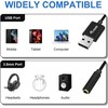 Kabelis USB Equip 147945 0.15 m 3.5mm USB Typu-A Juodas (147945)
