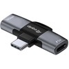 Adapteris USB Equip USB-C - USB-C x2 Pilka (133479)