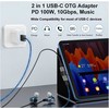 Adapteris USB Equip USB-C - USB-C x2 Pilka (133479)