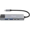 Equip 133496 knyginių kompiuterių dokas / jungčių replikatorius Vielinis USB 3.2 Gen 1 (3.1 Gen 1) Type-C Pilka