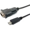 Kabelis USB Equip Adapteris USB-C -> Seriell RS232-DB9 St/St 1.50m sw
