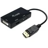 Adapteris AV Equip Equip Displayport->HDMI/VGA/DVI Adapteris St/Bu juodas