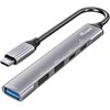 Equip HUB USB įranga Įranga Dock USB-C->1xUSB-C,1xUSB3.0,2xUSB2.0,100WPD 0.15m si