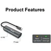 Adapteris AV Equip Equip Dock USB-C->RJ45 10/100/1000 + 100W PD 0,15m gr