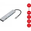 HUB USB Equip Equip Dock USB-C->HDMI,3x USB3.0, 100W PD,SD/TF juodas