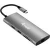 HUB USB Equip Dock USB-C->HDMI,Gigabit LAN,USB3.0,100WPD,SD/TF 0,25m