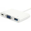 Stotis / replikatorius Equip USB-C - VGA + USB Baltas (133462)