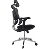 Equip ergonominė biuro kėdė + galvos atrama / porankiai + SFS juoda Lite mažmeninė prekyba