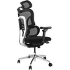 Equip ergonominė biuro kėdė + galvos atrama / porankiai + SFS juoda Lite mažmeninė prekyba