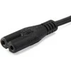 Equip Equip IEC-Stromkabel 2pin maitinimo kabelis -> C7 3m St/Bu juodas