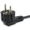 Equip Stromkabel CEE 7/7 90°->C13 St/Bu juodas 3.00m PVC Polybeutel