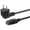 Equip Stromkabel CEE 7/7 90°->C13 St/Bu juodas 3.00m PVC Polybeutel
