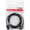 Equip Stromkabel CEE 7/7 90°->C13 St/Bu juodas 3.00m PVC Polybeutel