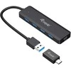 Equip Įrengti USB-Hub 4-Port 3.2 ->4x3.0 +USB-C Adp.5Gbps o.Netz.sw