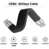 Kabelis USB Equip Thunderbolt - Thunderbolt 0.13 m Juodas (128410)