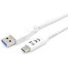 USB kabelis Equip USB-A - USB-C 1 m Balta (128364)