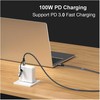 Kabelis USB Equip USB-A + USB-C - USB-C 3 m Juodas (128433)