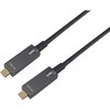 Kabelis USB Equip USB-C - USB-C 10 m Juodas (119462)