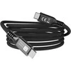 Kabelis USB Equip Kabelis USB-C4.0->C 80Gbps PD240W St/St 1.20m juoda