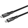 Kabelis USB Equip Kabelis USB-C4.0->C 80Gbps PD240W St/St 1.20m juoda