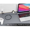 Equip Kabelis USB-C4.0->C Slim PD240W St/St 1.20m juodas