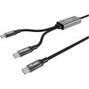 Equip Equip 128895 kabelis USB USB 2.0 1,5 m USB C 2 x USB C Juodas