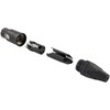 Equip Kabelinė jungtis 3-pin lizdas juoda