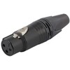 Equip Kabelinė jungtis 3-pin lizdas juoda