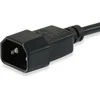 Equip Įranga Įrengti Kaltgeräteverl.-Kabelis maitinimo kabelis IEC C14 -> IEC C13 St/Bu 3m sw