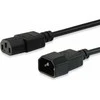 Equip Įranga Įrengti Kaltgeräteverl.-Kabelis maitinimo kabelis IEC C14 -> IEC C13 St/Bu 3m sw