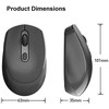 Pelė Equip Wireless Dual Mode 4Btn L+R Juodas (245122)