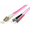 Equip LC- > ST Multimode Duplex OM4, 3m (255543)