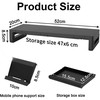 Laikiklis „Equip Juoda“ monitoriaus pakėlimo komplektas, 4xUSB-A/USB-C/+, 25 kg