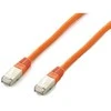 Equip Patchcord Cat6a, S/FTP, 1m, oranžinė (605670)