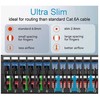 Equip Equip Patchkabel Cat6A Slim U/UTP 2xRJ45 0.50m baltas LSZH Polybeutel