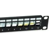 Equip Patchpanel 12x Cat6A 10 FTP 1HE Keystone Montage sw