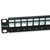 Equip Patchpanel 12x Cat6A 10 FTP 1HE Keystone Montage sw