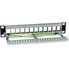 Equip Patchpanel 12x Cat6A 10 FTP 1HE Keystone Montage sw