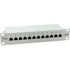 Equip Patchpanel 12x RJ45 Cat6A 10 FTP 1HE Premium šviesiai pilkas