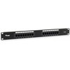 Equip Komutacinė panelė 16x RJ45 Cat5e 19" 1U neekranuota, juoda