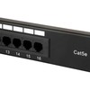 Equip Komutacinė panelė 16x RJ45 Cat5e 19" 1U neekranuota, juoda