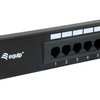 Equip Komutacinė panelė 16x RJ45 Cat5e 19" 1U neekranuota, juoda