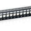 „Equip“ komutacinis skydelis 24x Cat6 19 FTP 1HE „Keystone“ montažo programinė įranga