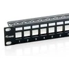 Equip Patchpanel 24x Cat6 19 FTP 1HE Keystone Montage sw