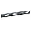 Equip Patchpanel 24x Cat6 19 FTP 1HE Keystone Montage sw